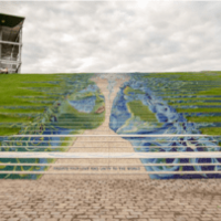 Hybride kunstgras op trap Tomorrowland
