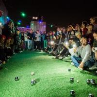 Jeu de boules by night